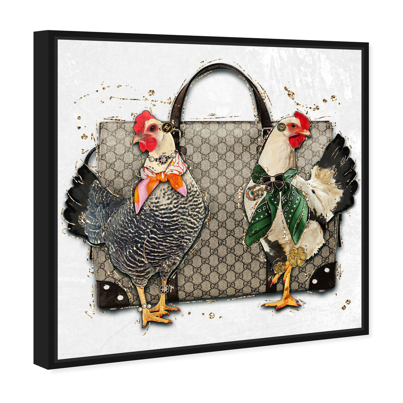Angled view of Chicks Man featuring animals and farm animals art.