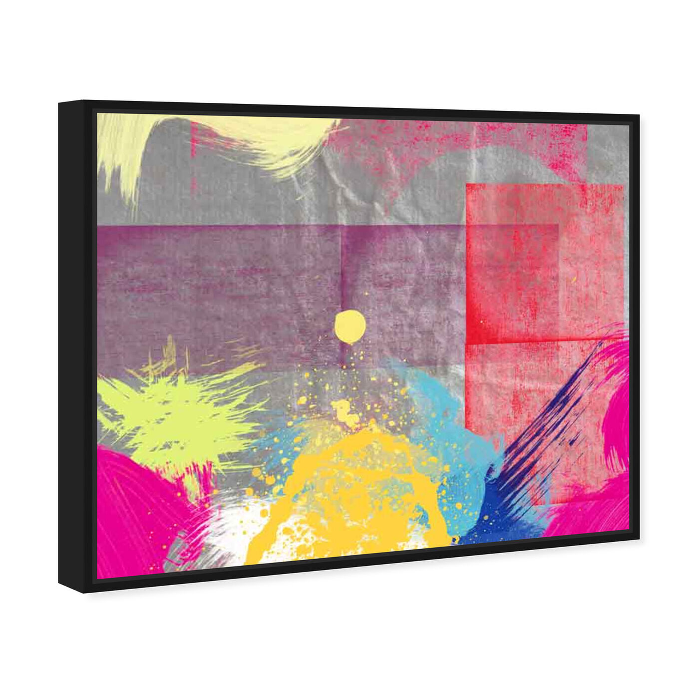 Angled view of Sunset featuring abstract and paint art.
