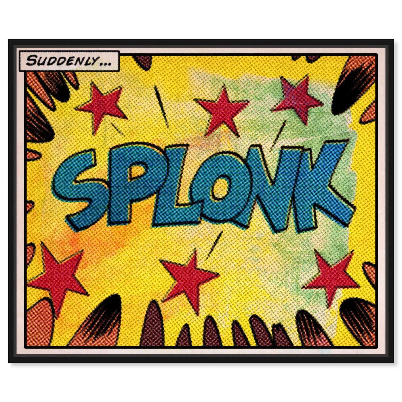 Front view of Splonk featuring advertising and comics art.