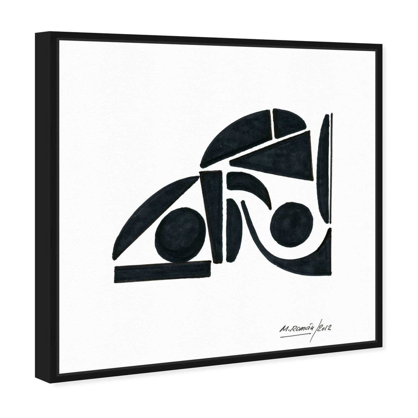 Angled view of Manuel Roman - Abstracto featuring abstract and shapes art.