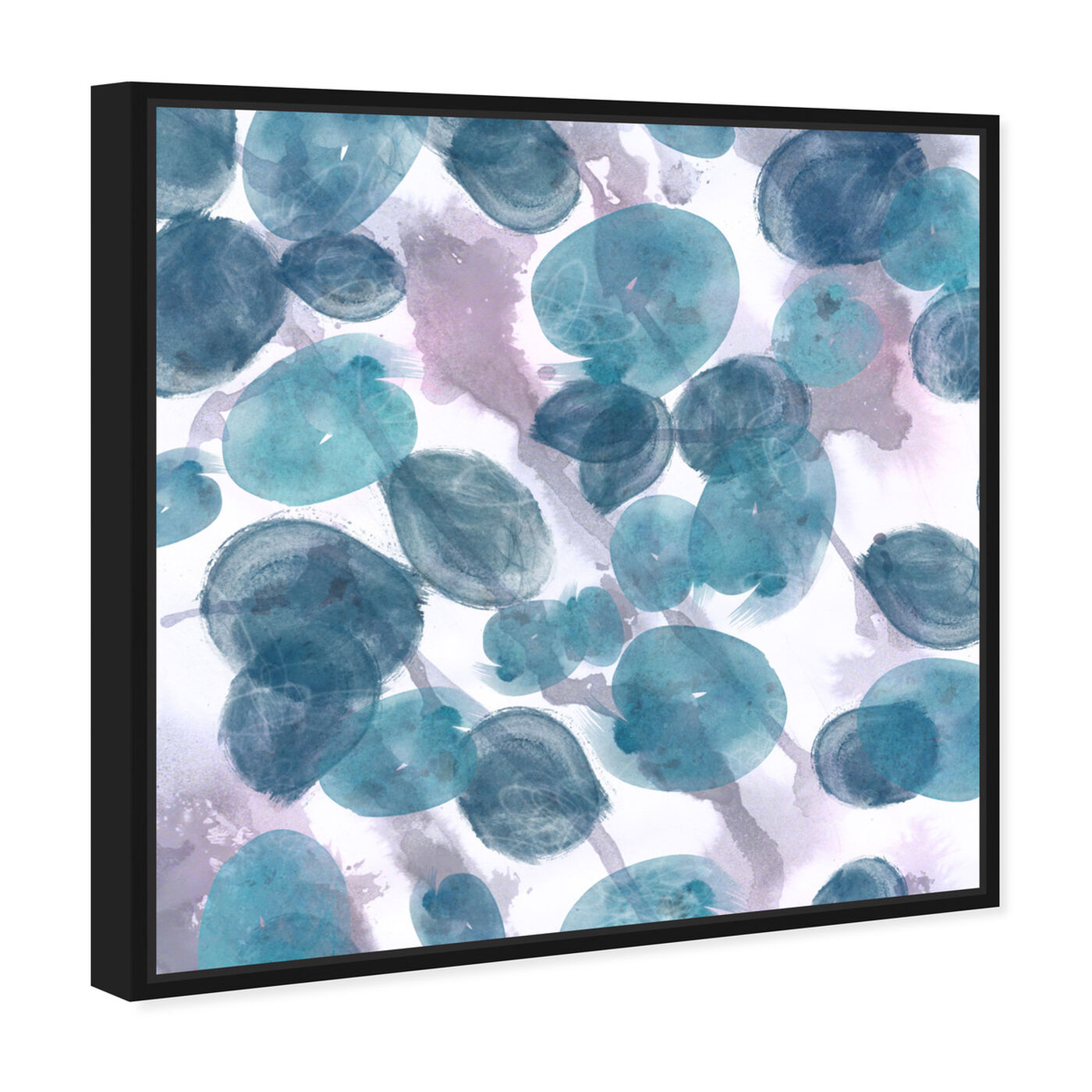 Angled view of Bubbles featuring abstract and paint art.