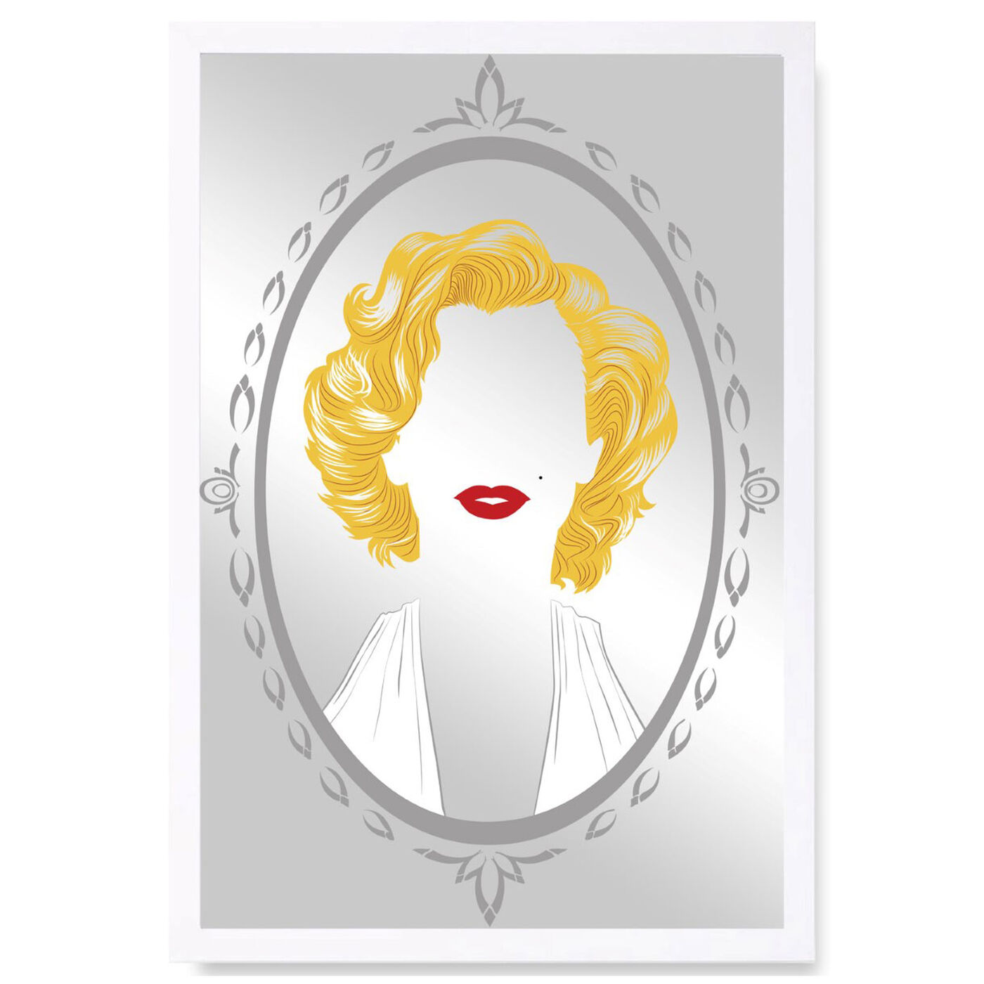 Front view of Marilyn Mirror featuring people and portraits and celebrities art.