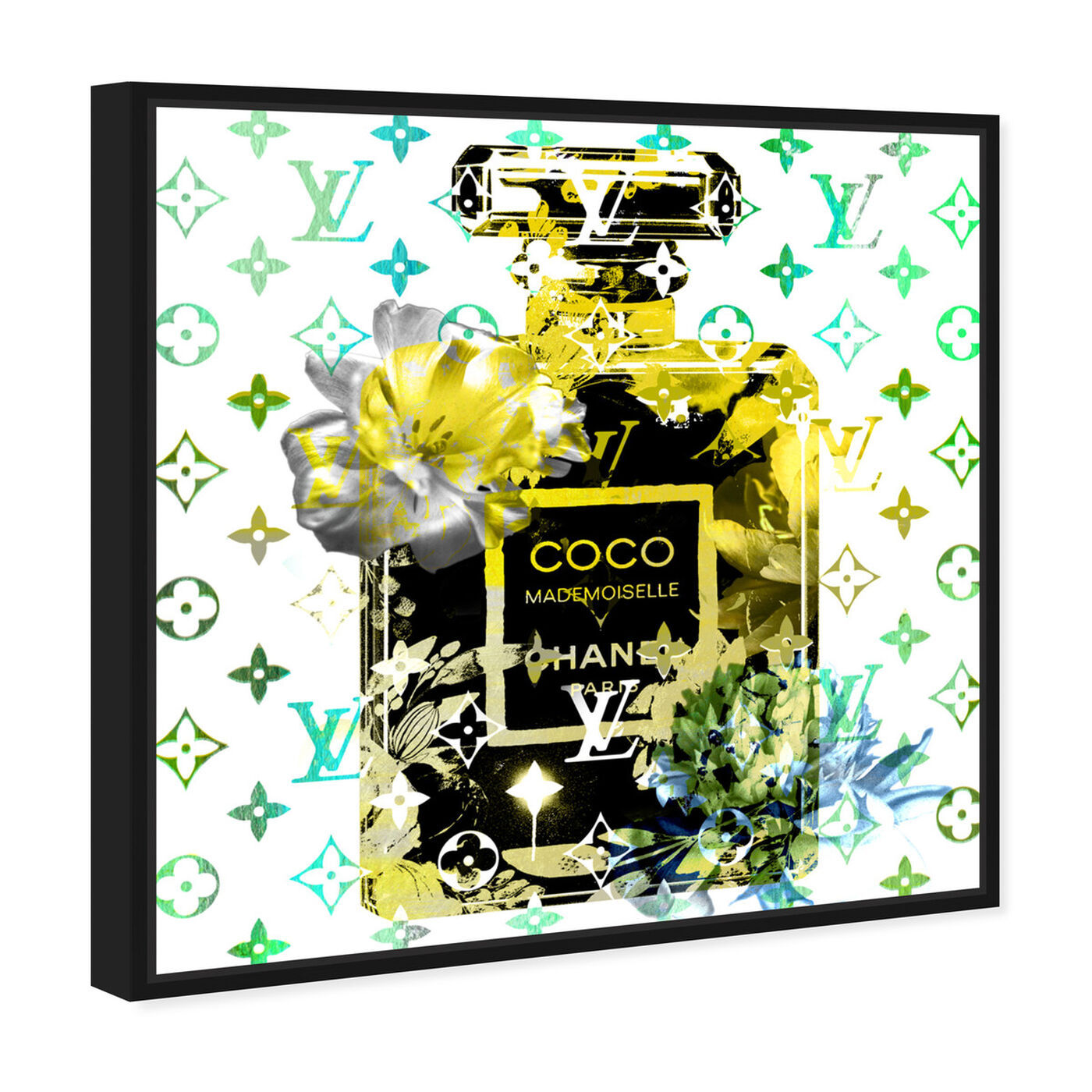 Angled view of Coco Blinded Love Lime featuring fashion and glam and perfumes art.