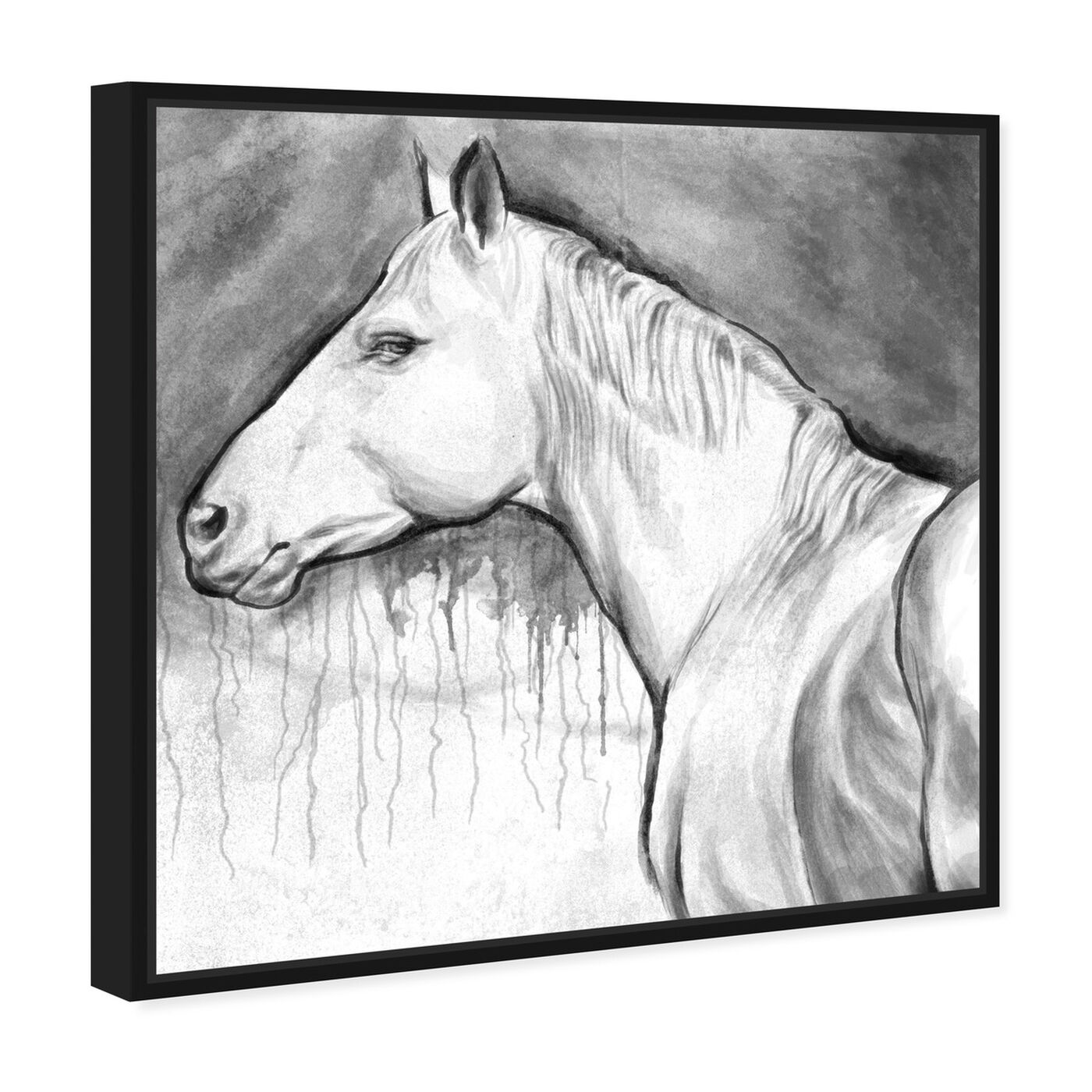 Angled view of EQUUS IV featuring animals and farm animals art.