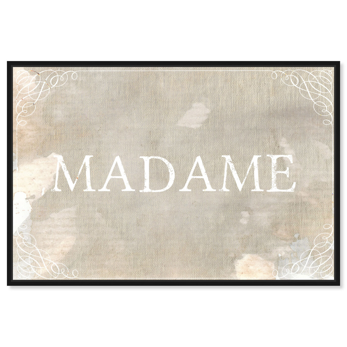 Front view of Madame featuring typography and quotes and quotes and sayings art.