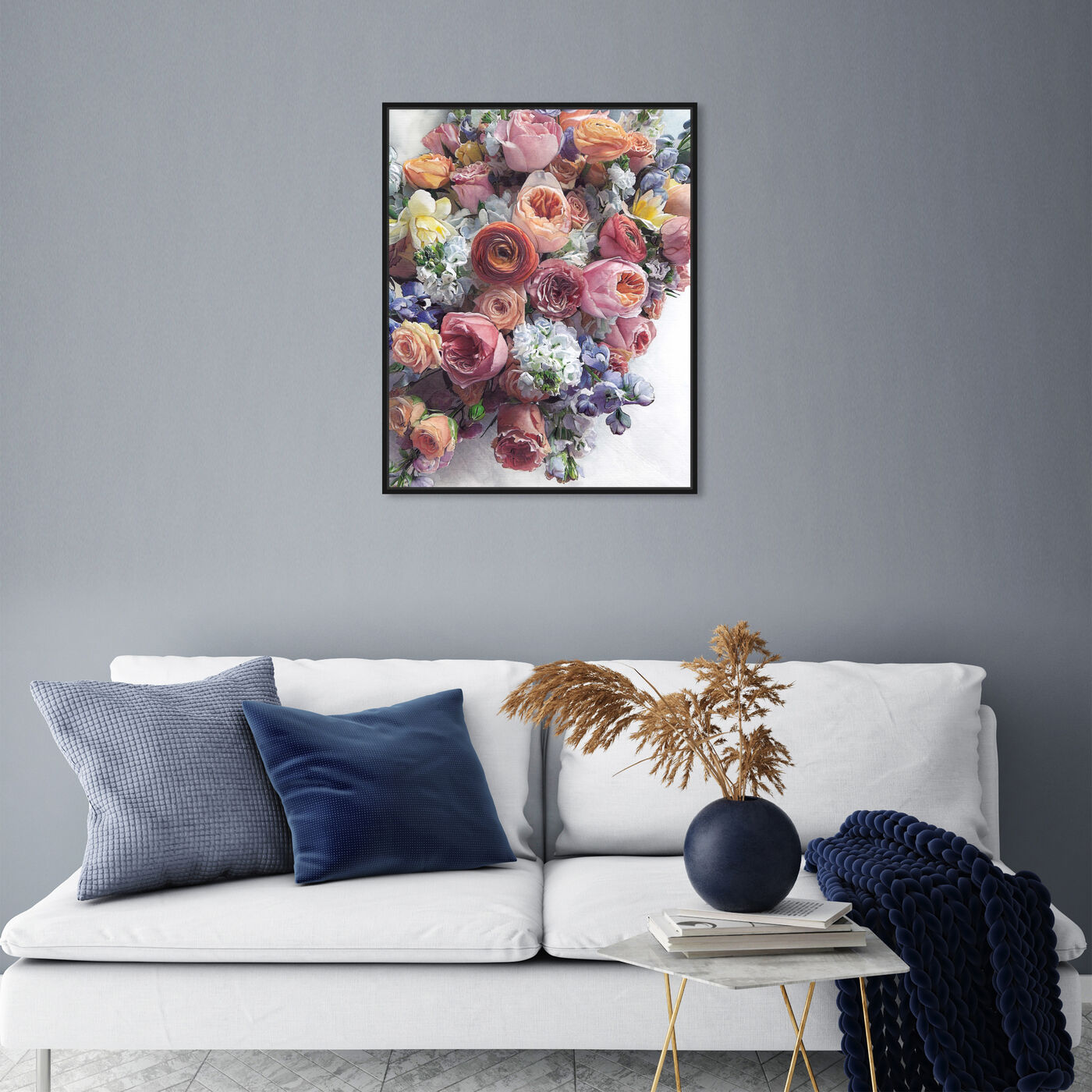 Hanging view of Summer Feelings featuring floral and botanical and florals art.