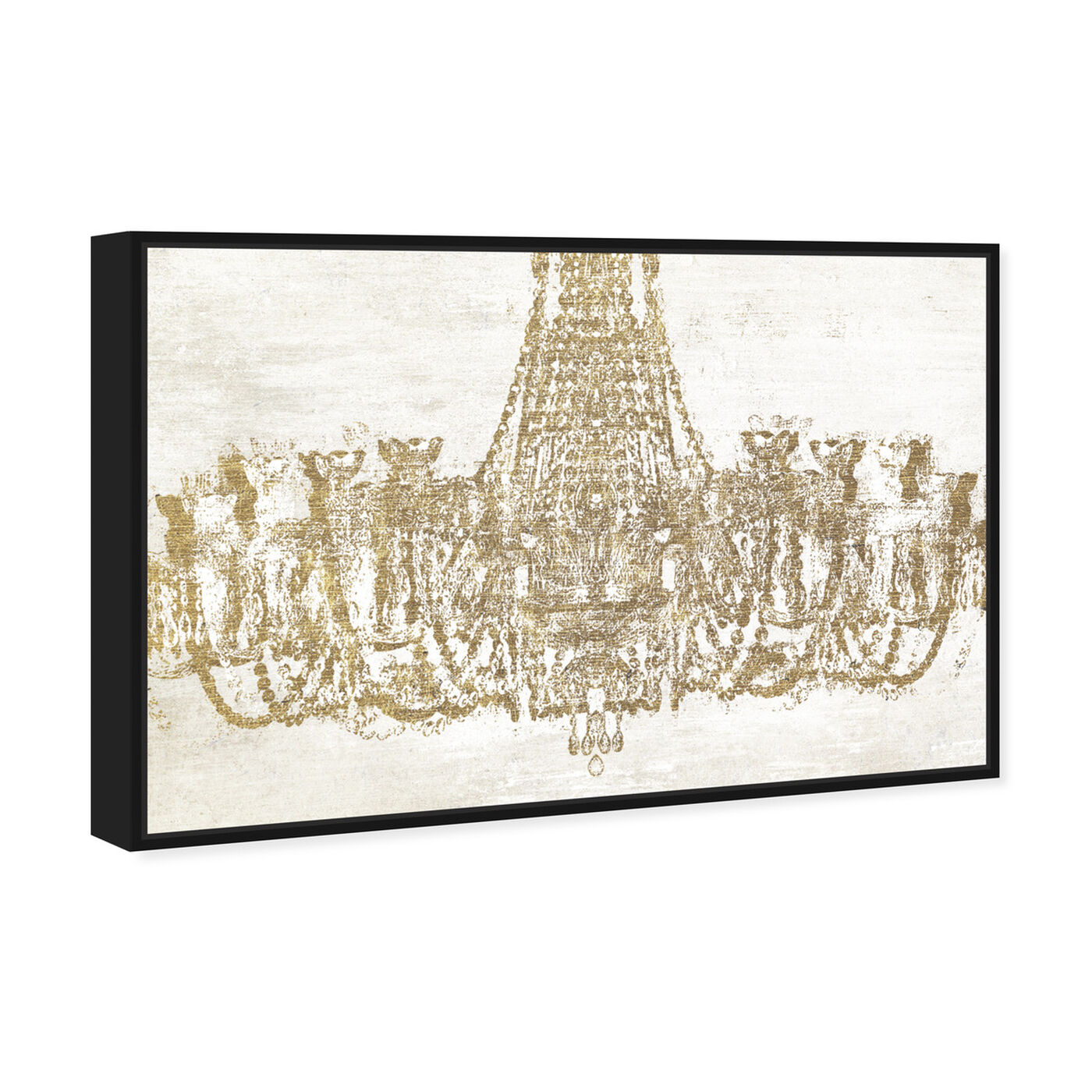 Angled view of Glam Chandelier featuring fashion and glam and chandeliers art.