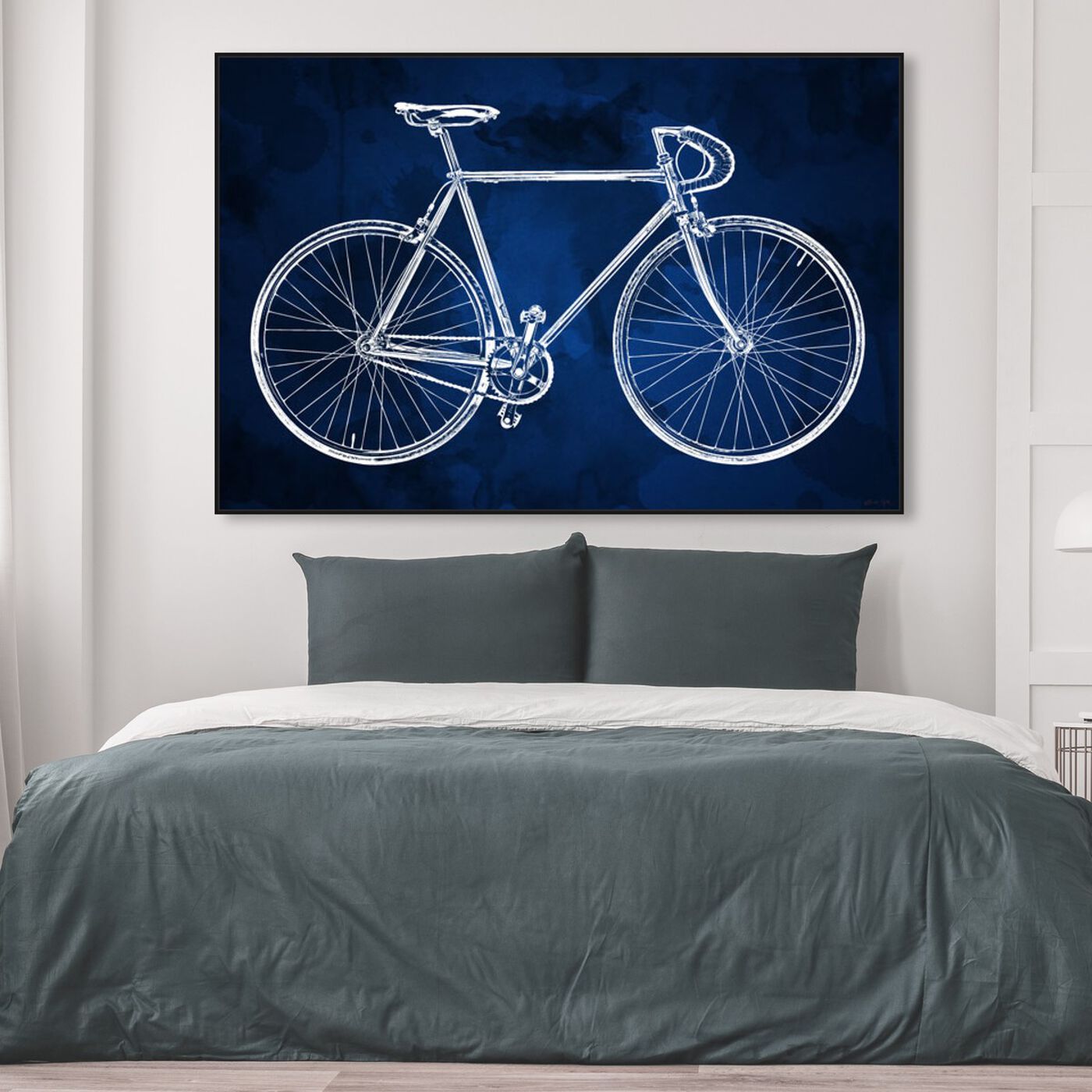 Hanging view of Fixie featuring transportation and bicycles art.