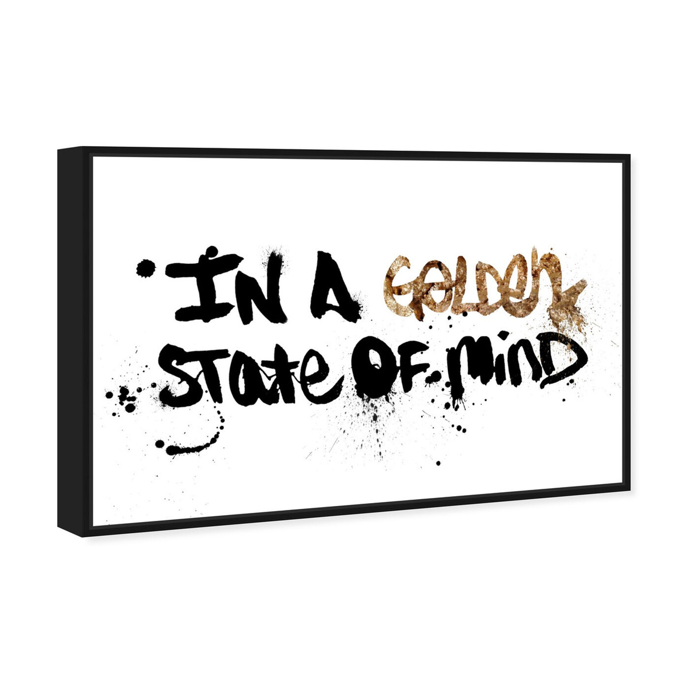 Angled view of State of Mind featuring typography and quotes and motivational quotes and sayings art.