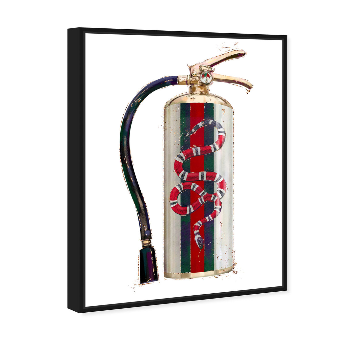 Angled view of Italian Extinguisher featuring animals and zoo and wild animals art.