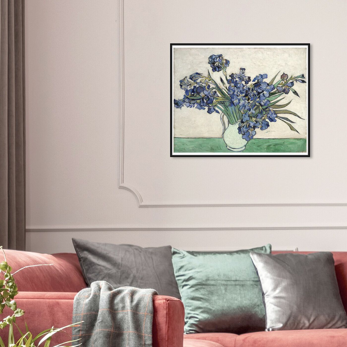 Hanging view of Van Gogh - Irises featuring floral and botanical and florals art.