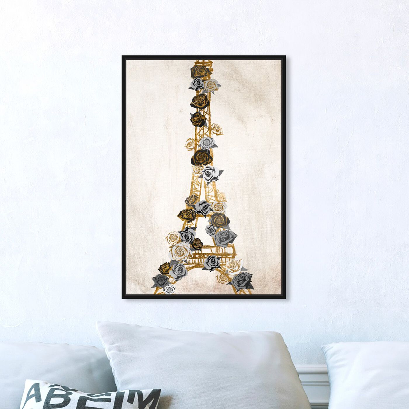 Hanging view of Lattice Luxe featuring floral and botanical and florals art.