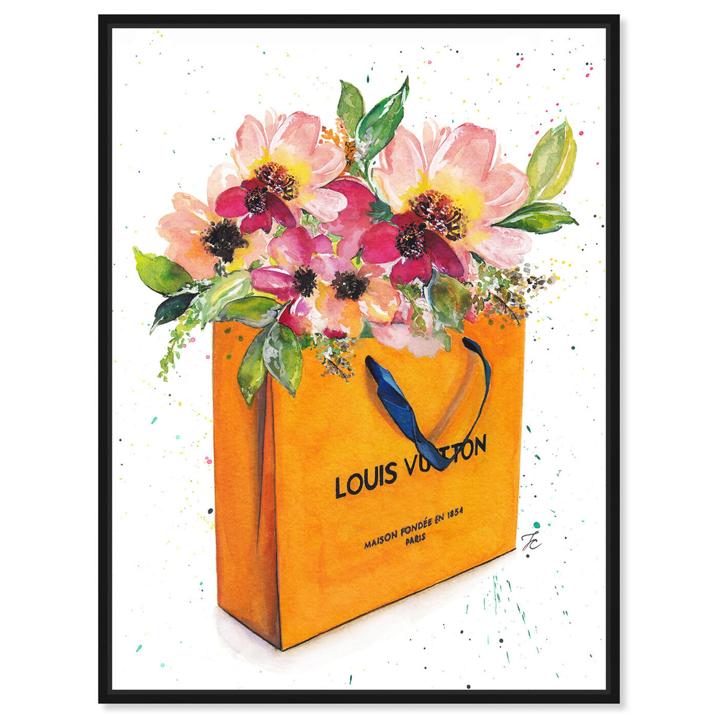 Front view of Doll Memories - Orange Shopper featuring fashion and glam and lifestyle art.