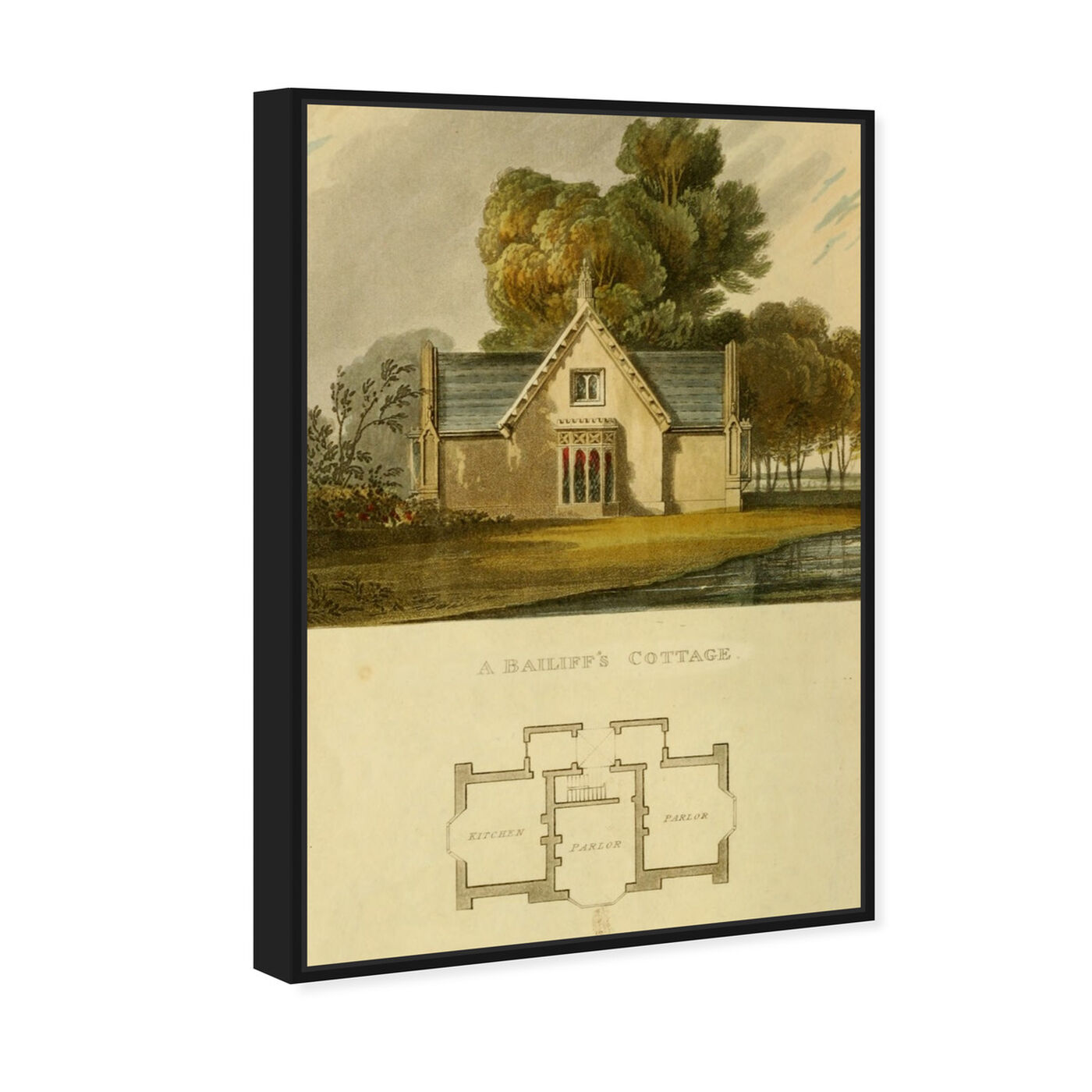 Angled view of Bailiffs Chapel - The Art Cabinet featuring nature and landscape and country landscapes art.