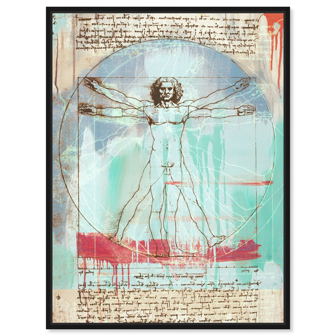 Front view of Sai - Vitruvian Man 3EH2821 featuring education and office and scientist art.