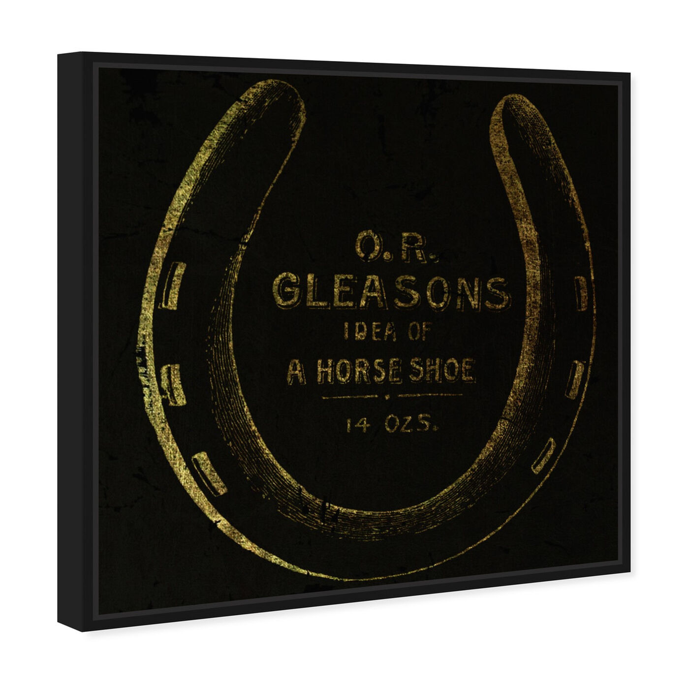 Angled view of Gleasons Horse Shoe featuring animals and farm animals art.
