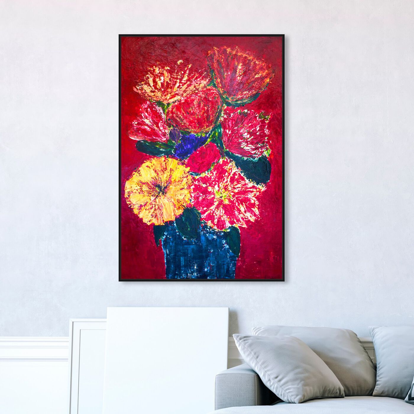 Hanging view of Havana by Claire Sower featuring floral and botanical and florals art.