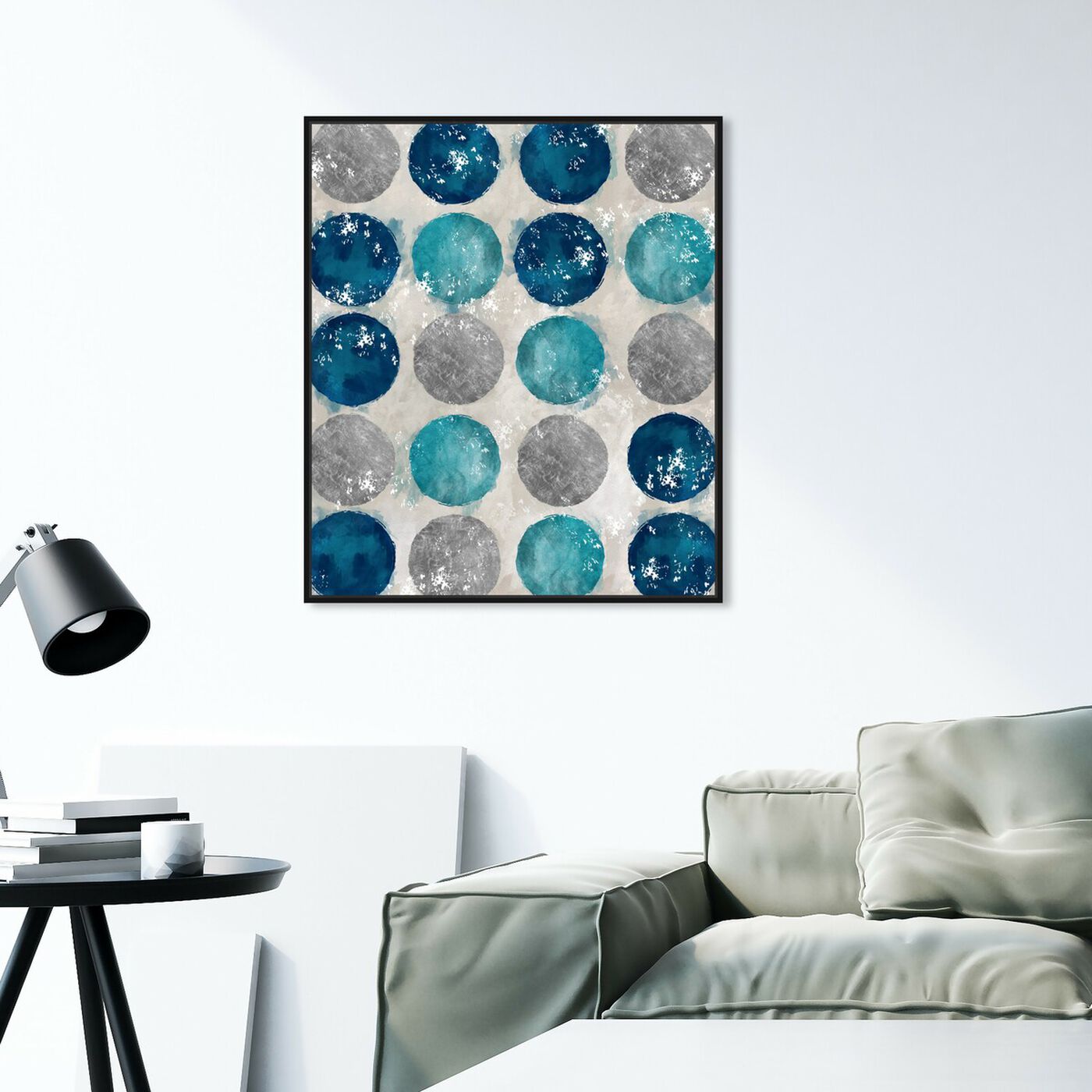 Hanging view of Circular Move I featuring abstract and geometric art.