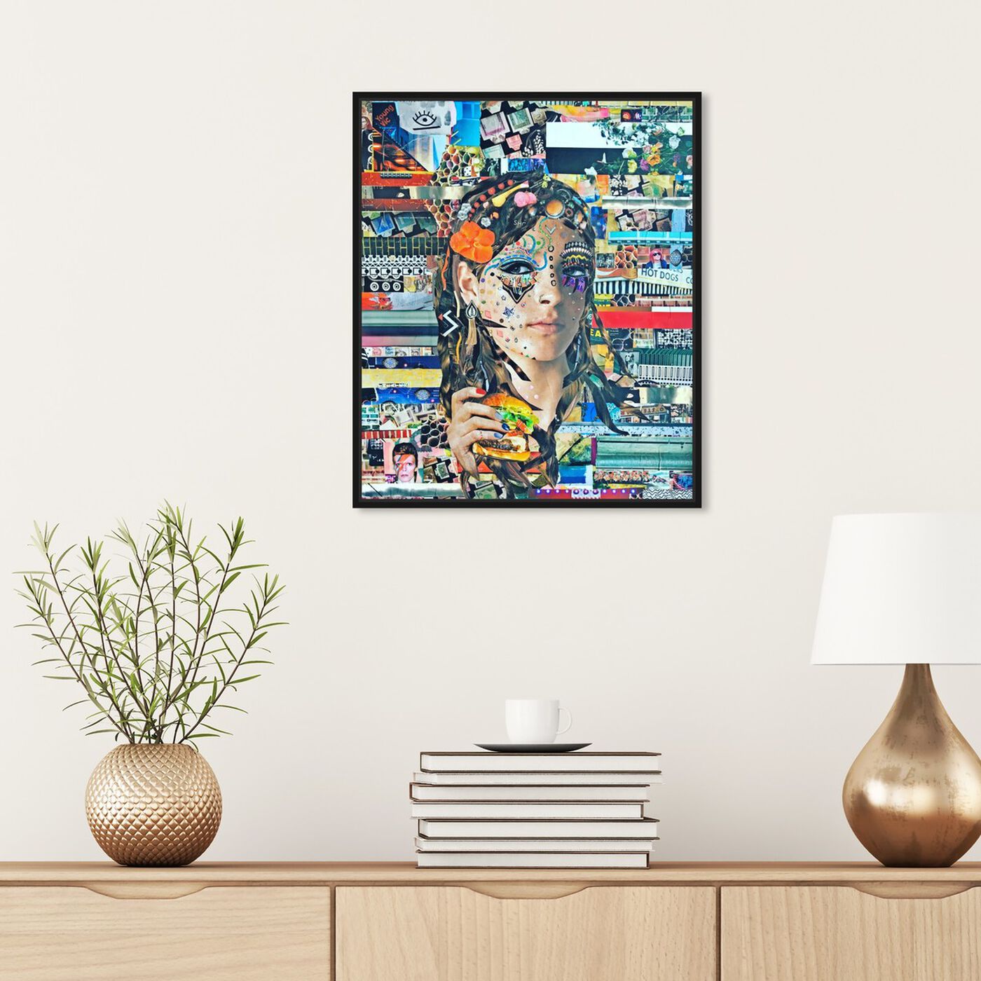 Hanging view of Stevie by Katy Hirschfeld featuring fashion and glam and portraits art.
