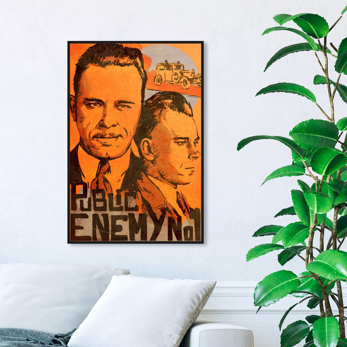 Hanging view of Dillinger Public Enemy featuring movies and tv and action movies art.