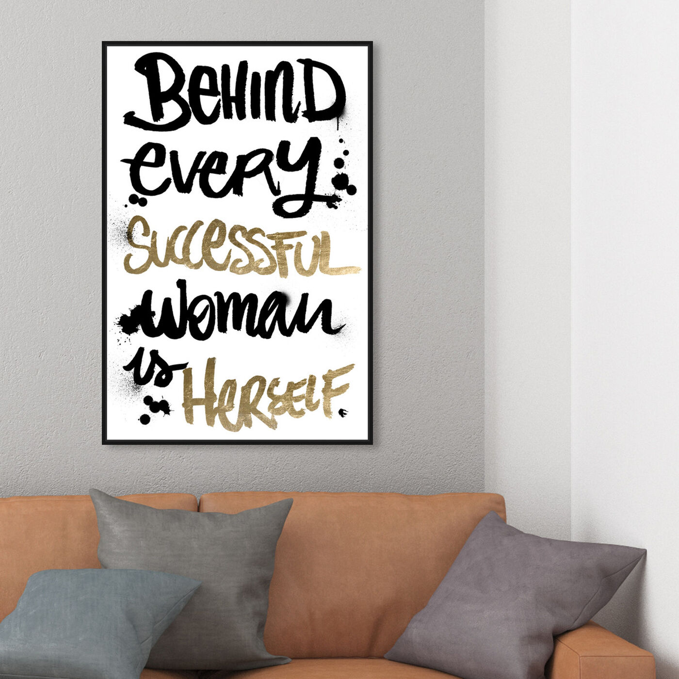 Hanging view of Successful Woman featuring typography and quotes and empowered women quotes and sayings art.