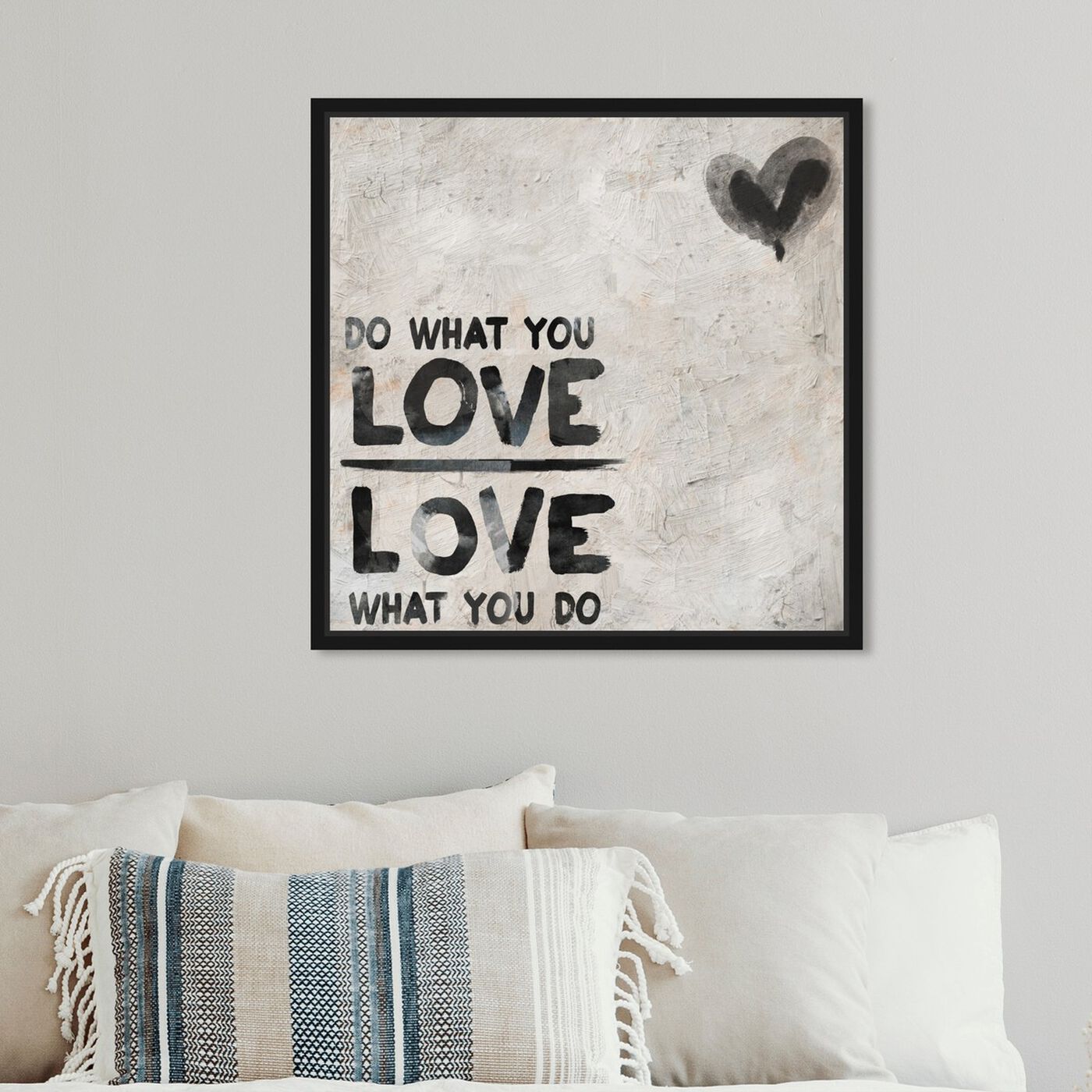 Hanging view of Do What You Love featuring typography and quotes and love quotes and sayings art.