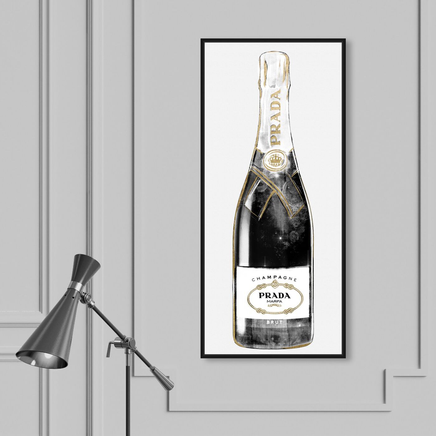Hanging view of Trendy Milan Champagne Tall featuring fashion and glam and lifestyle art.