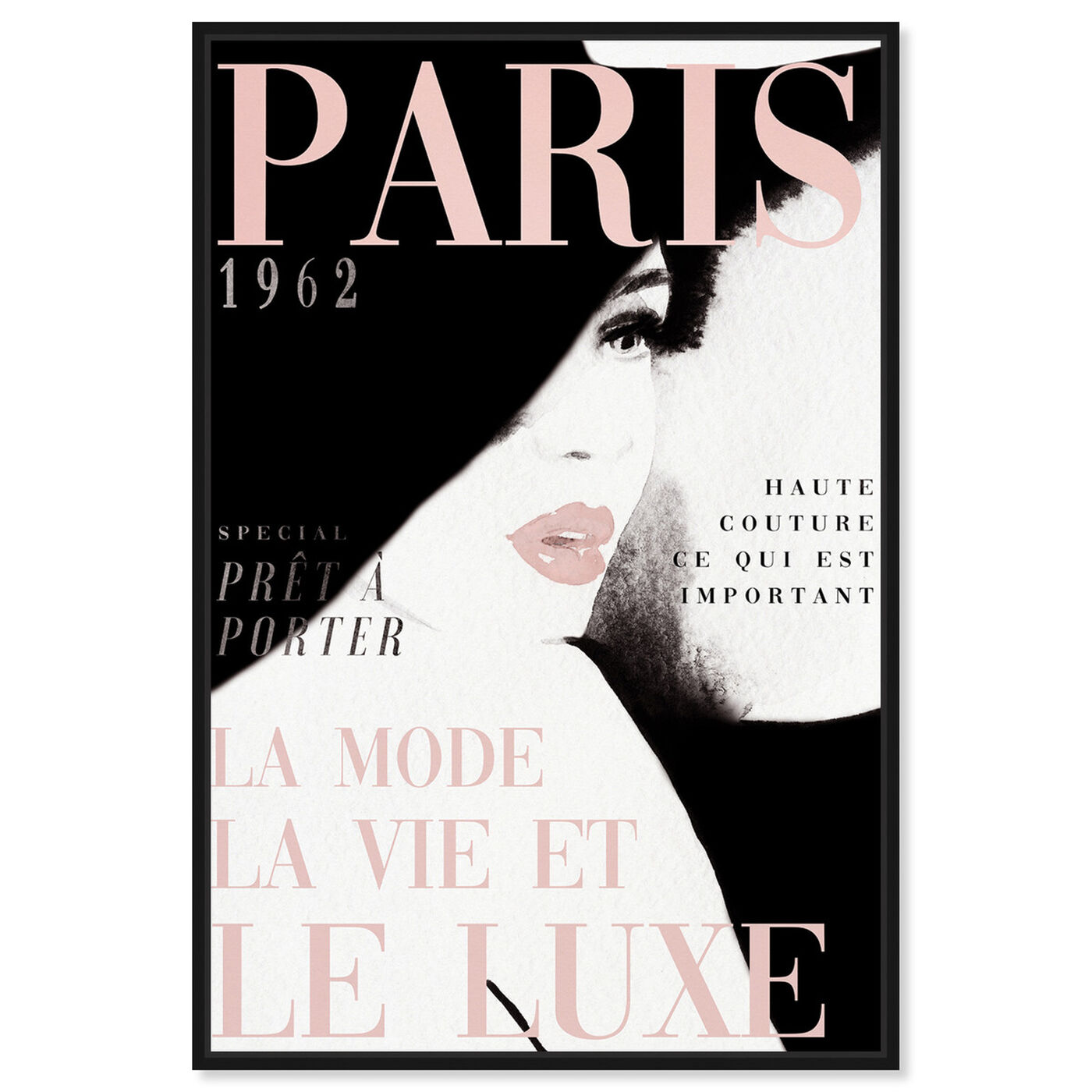 Front view of Cover Paris in Blush featuring fashion and glam and makeup art.