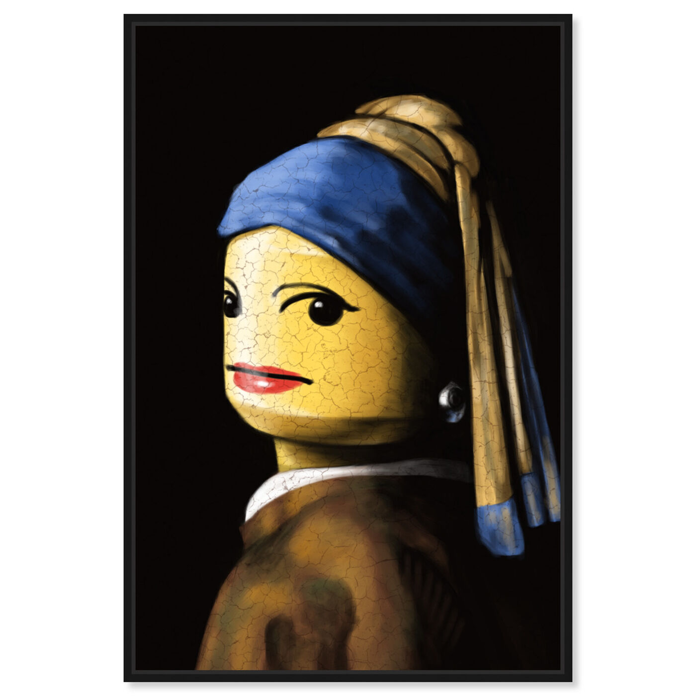 Front view of Toy with the Pearl Earring featuring classic and figurative and classic art.