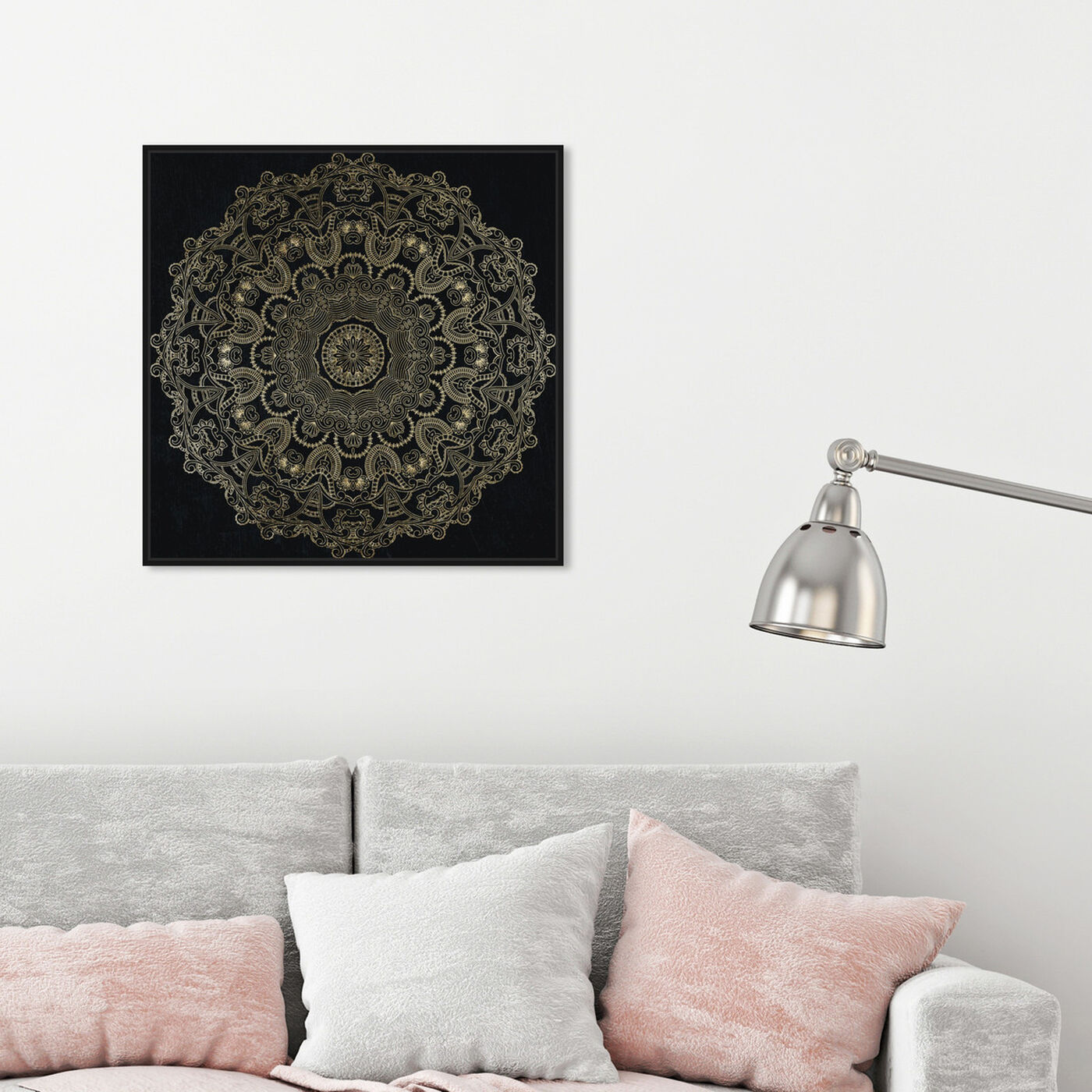 Hanging view of Paisley Mandala featuring abstract and patterns art.