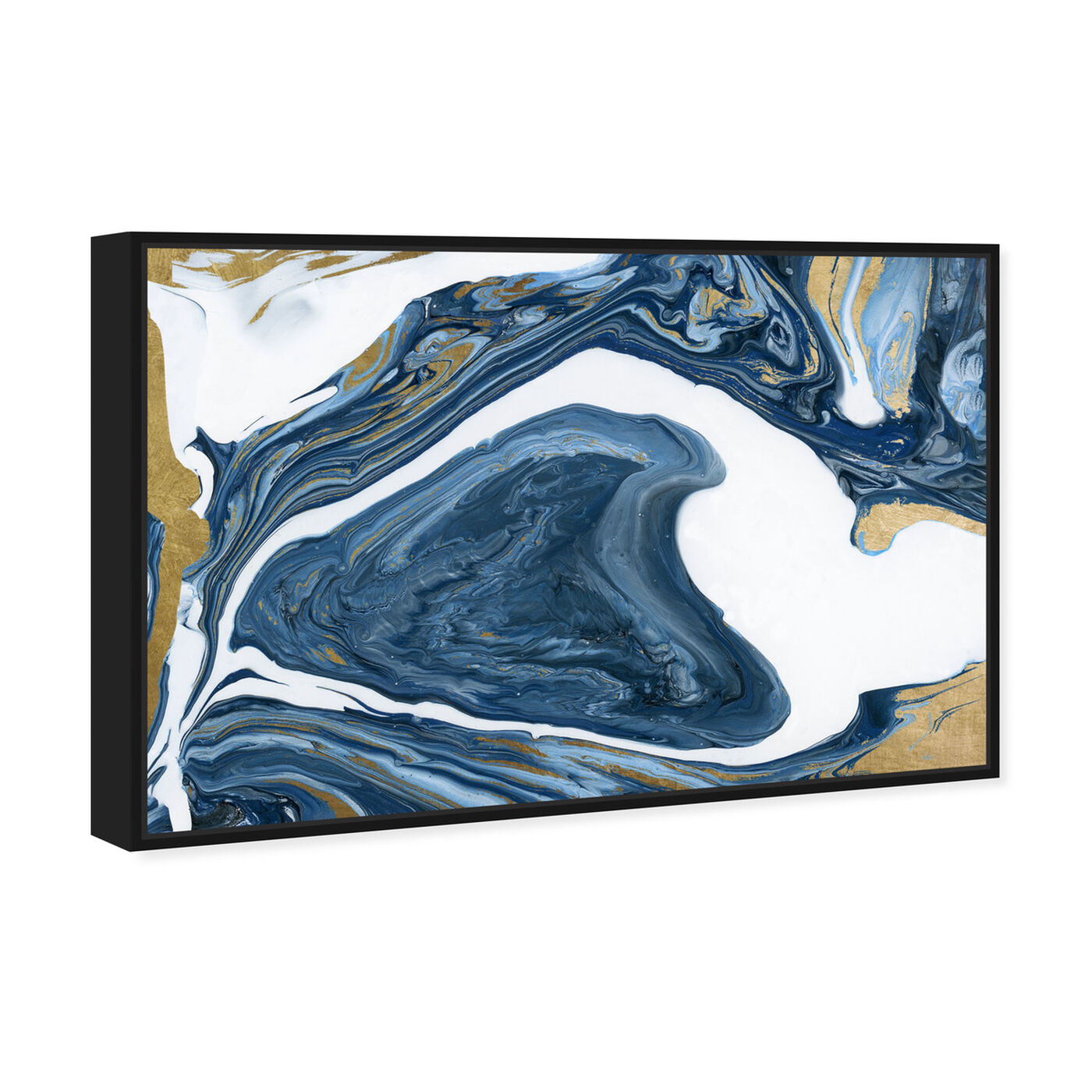 Angled view of Deep Agate featuring abstract and crystals art.