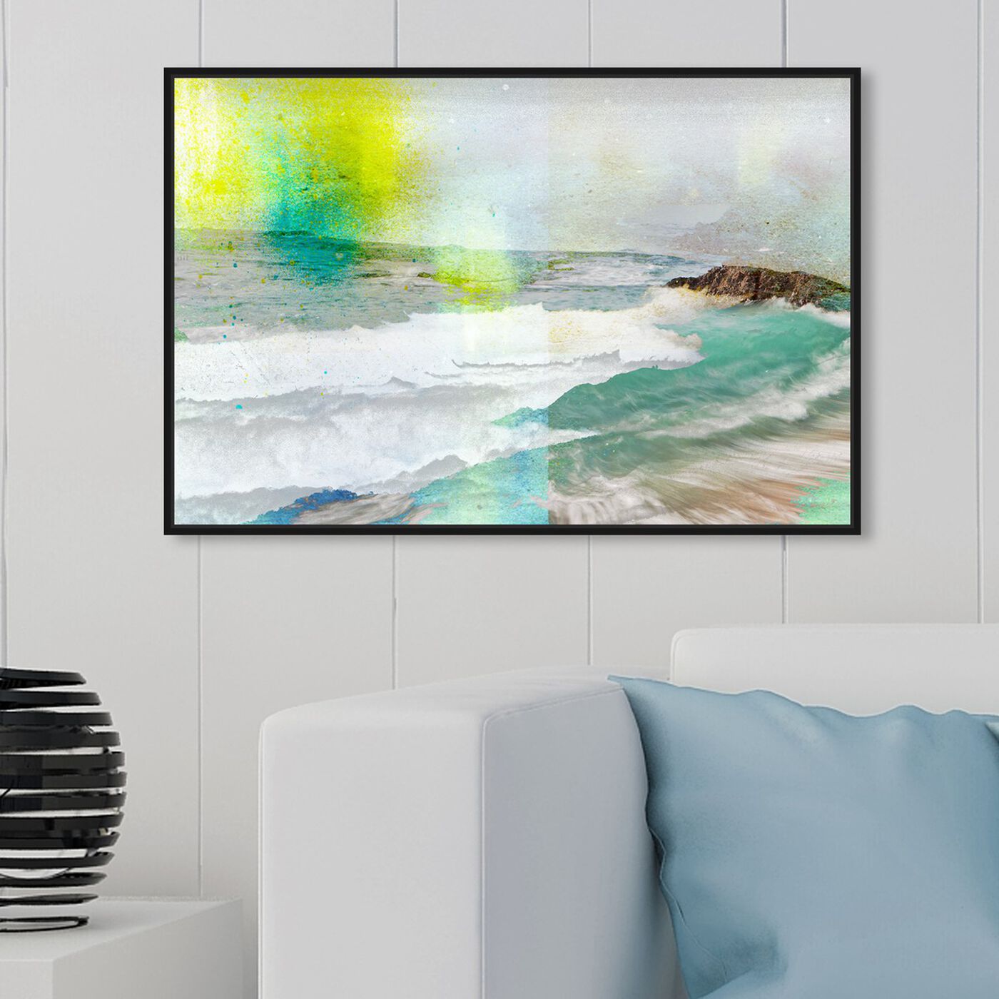 Hanging view of Sea Above featuring nautical and coastal and coastal art.
