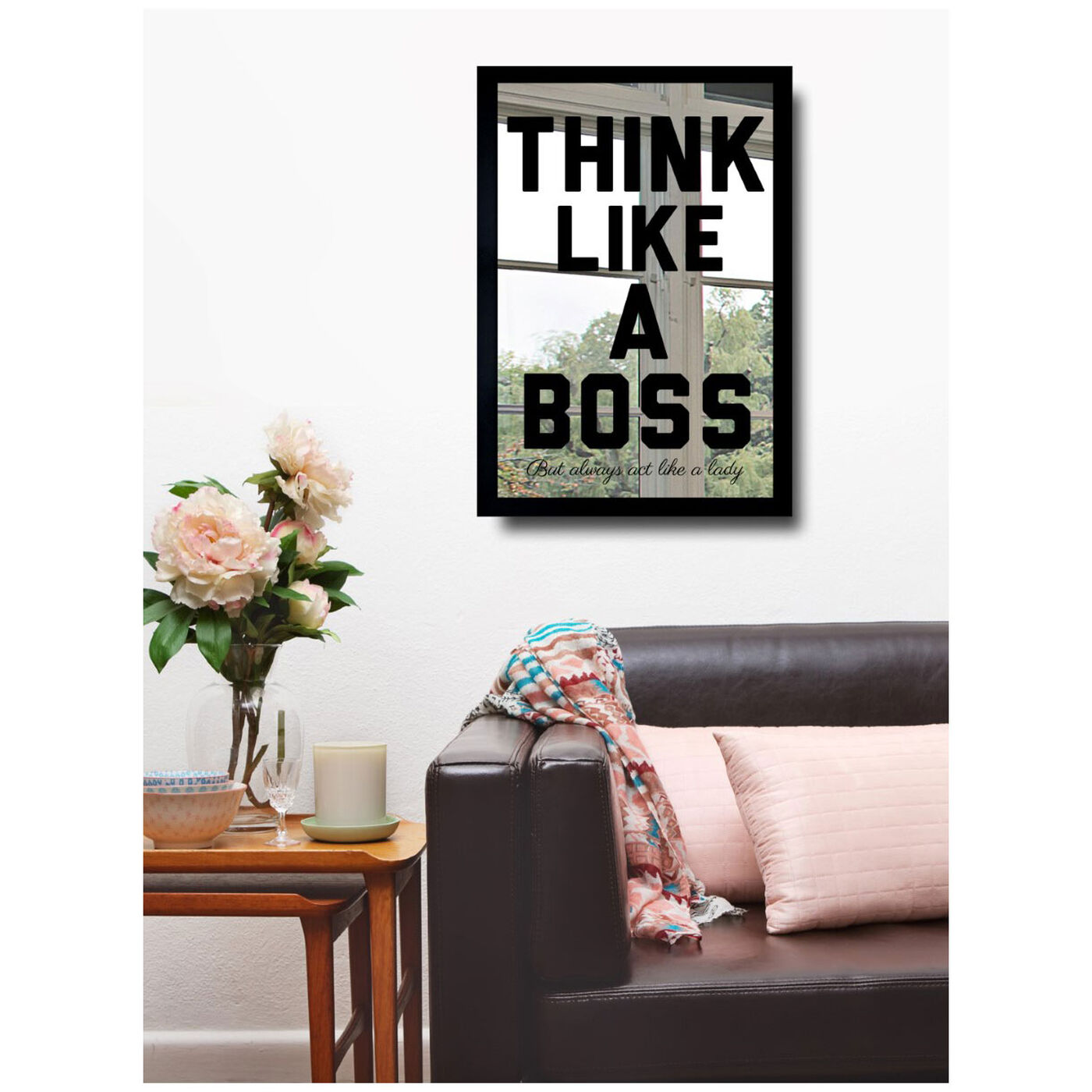 Hanging view of Like A Boss featuring typography and quotes and motivational quotes and sayings art.