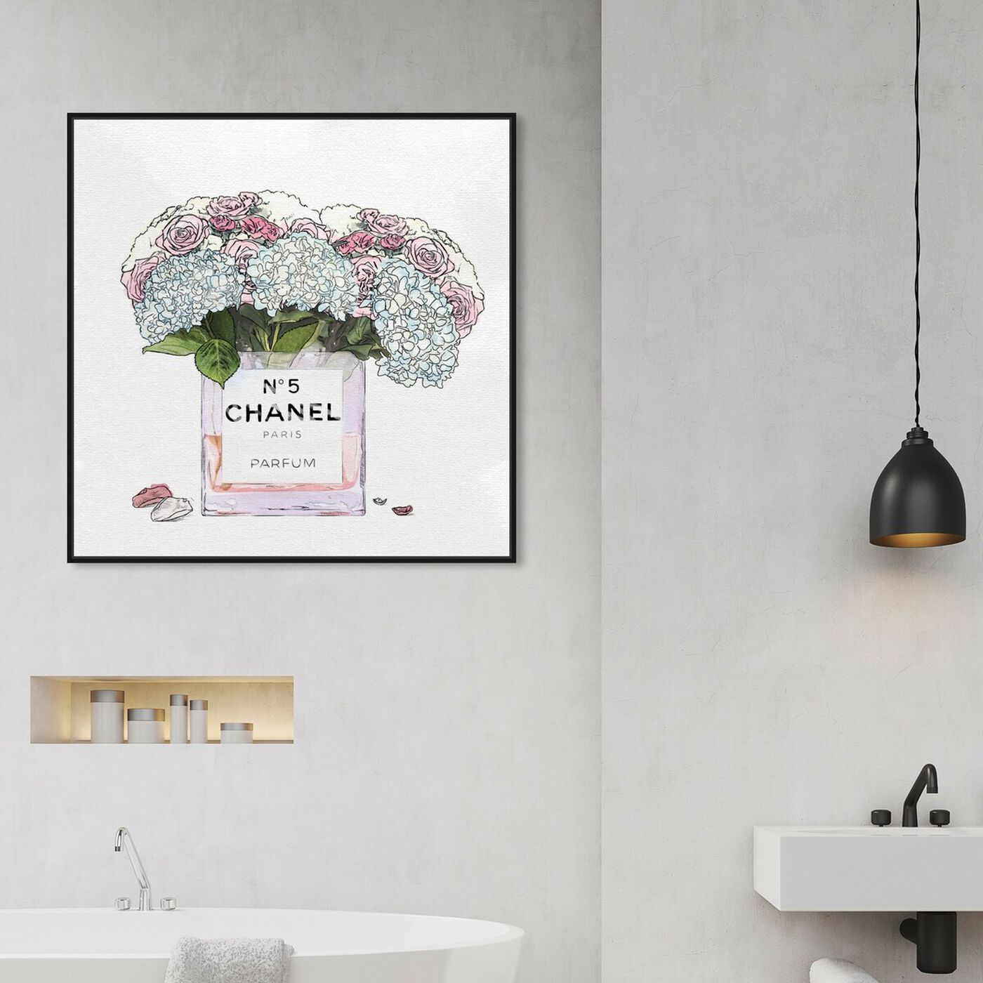 Hanging view of Fancy Bouquet featuring fashion and glam and fashion art.