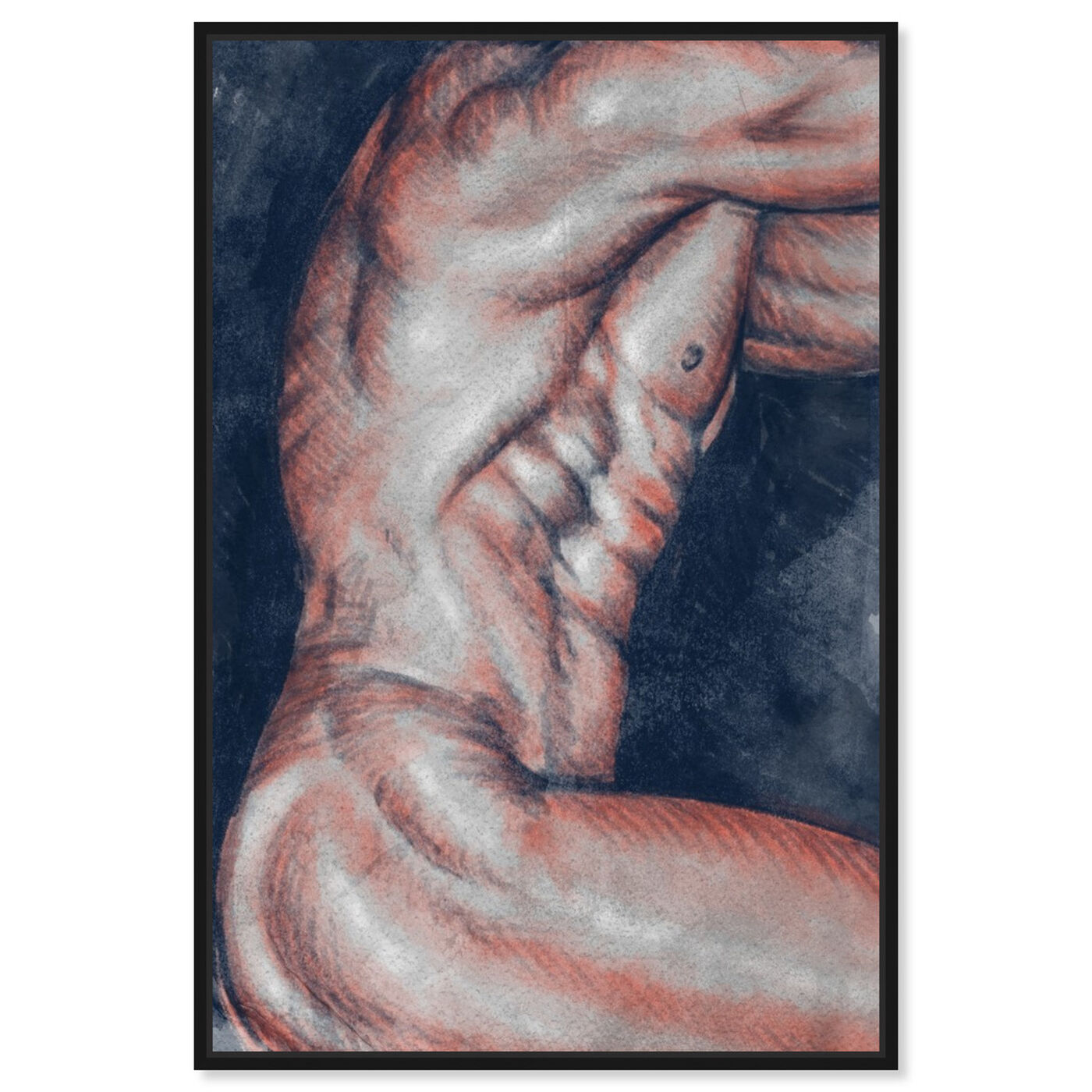 Front view of Musculature featuring people and portraits and nudes art.