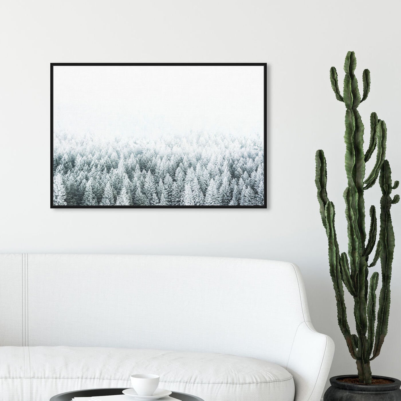 Hanging view of Pine Forest featuring nature and landscape and forest landscapes art.