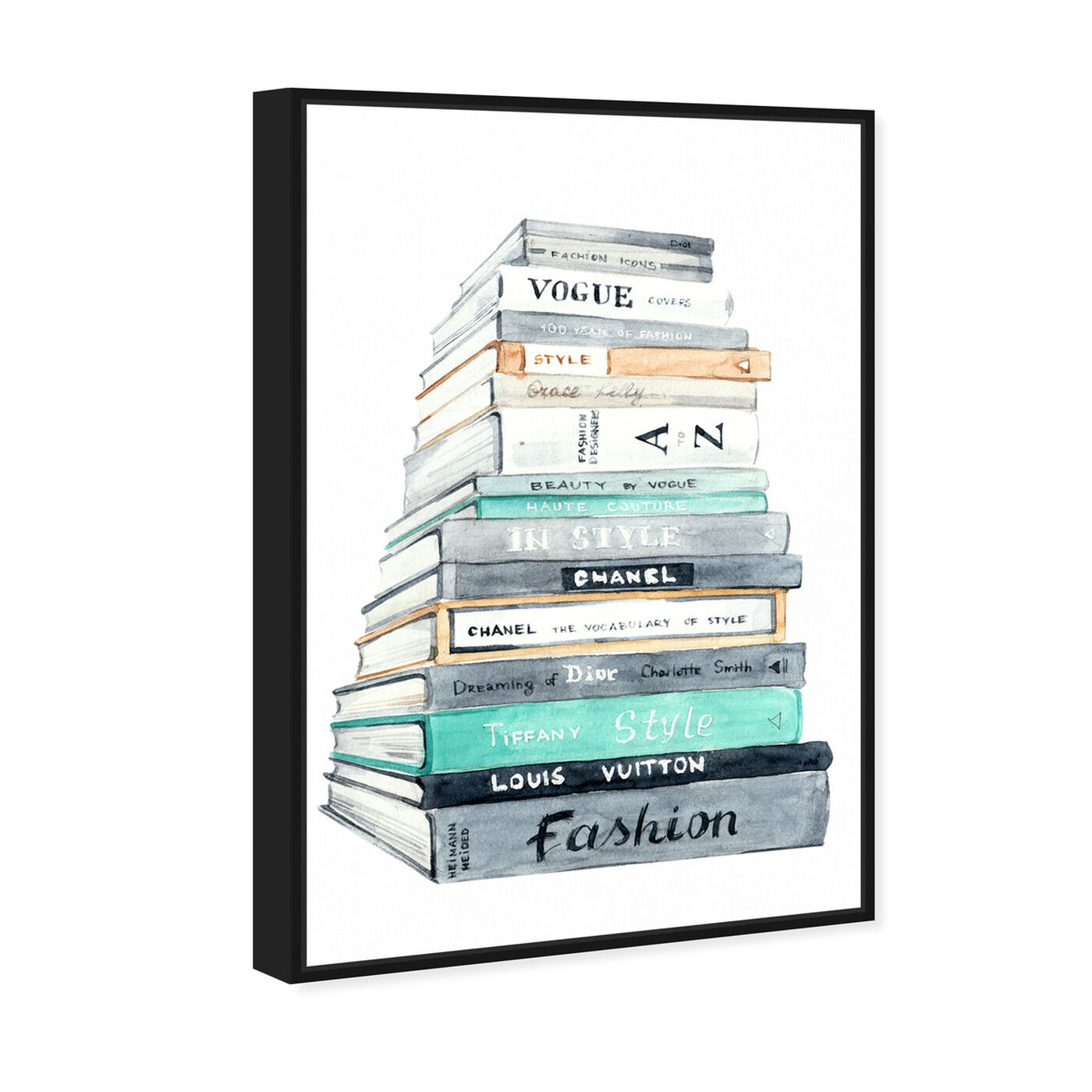 Angled view of Fashion Book Perspective featuring fashion and glam and books art.
