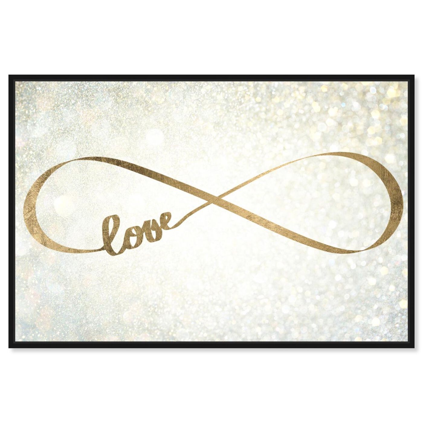 Front view of Sparkle Love featuring typography and quotes and love quotes and sayings art.