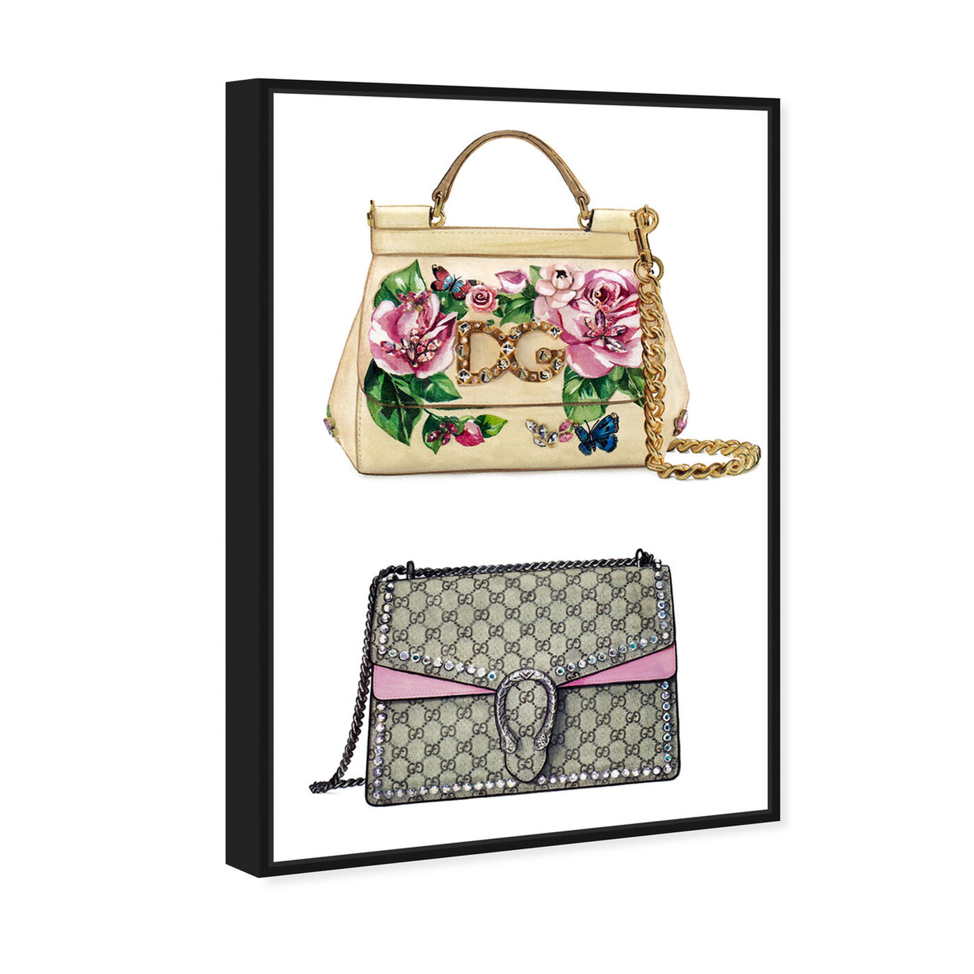 Angled view of Doll Memories - My Favorite Bag featuring fashion and glam and handbags art.
