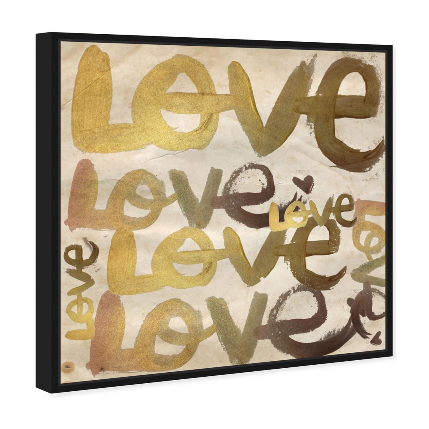 Angled view of Four Letter Word featuring typography and quotes and love quotes and sayings art.