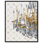Front view of Fancy Light I featuring fashion and glam and chandeliers art. image number null