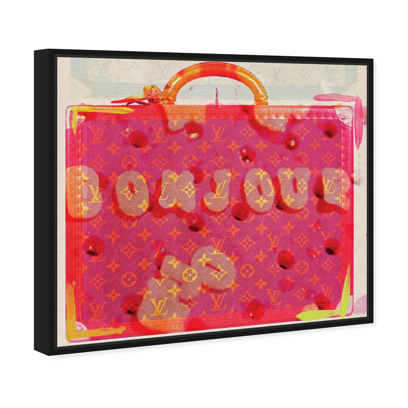 Angled view of Bonjour featuring fashion and glam and handbags art.