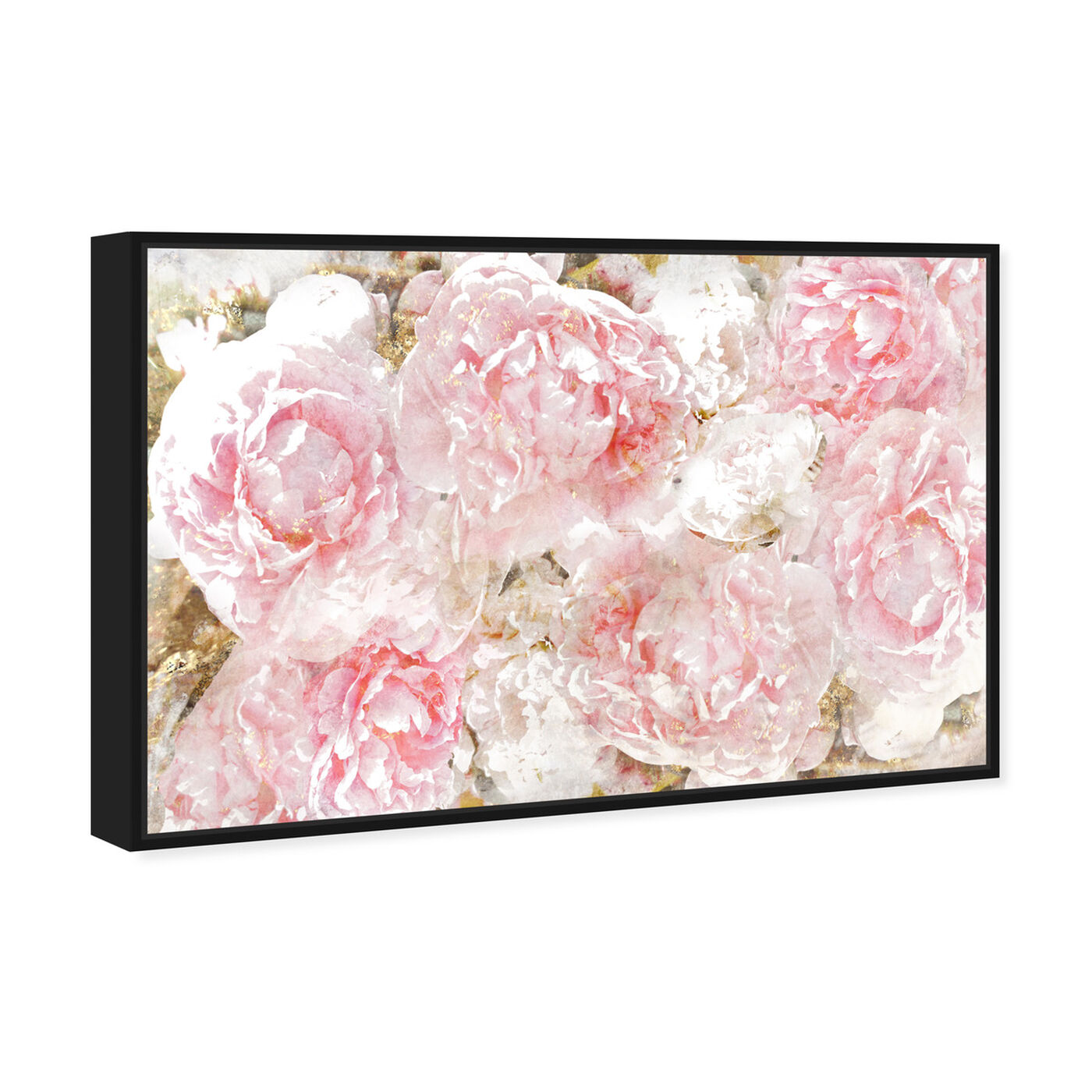 Angled view of Pile O' Roses featuring floral and botanical and florals art.