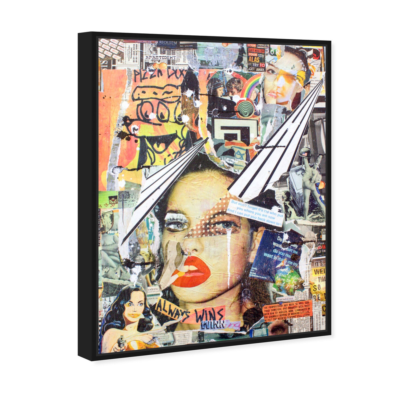 Angled view of Always Wins by Katy Hirschfeld featuring fashion and glam and portraits art.