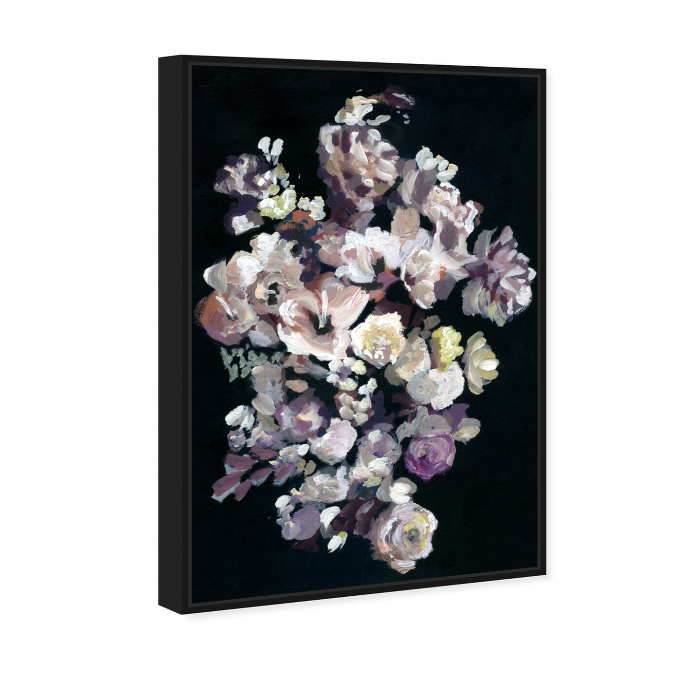 Angled view of Beauty in Darkness featuring floral and botanical and florals art.
