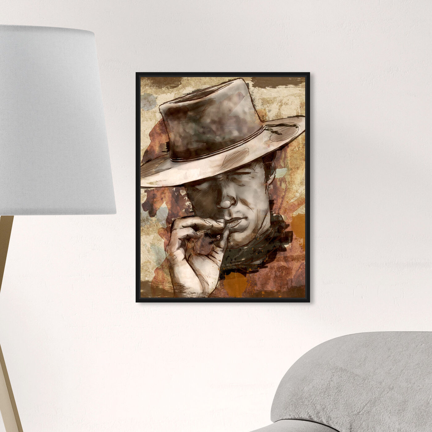Hanging view of Cowboy featuring people and portraits and professions art.