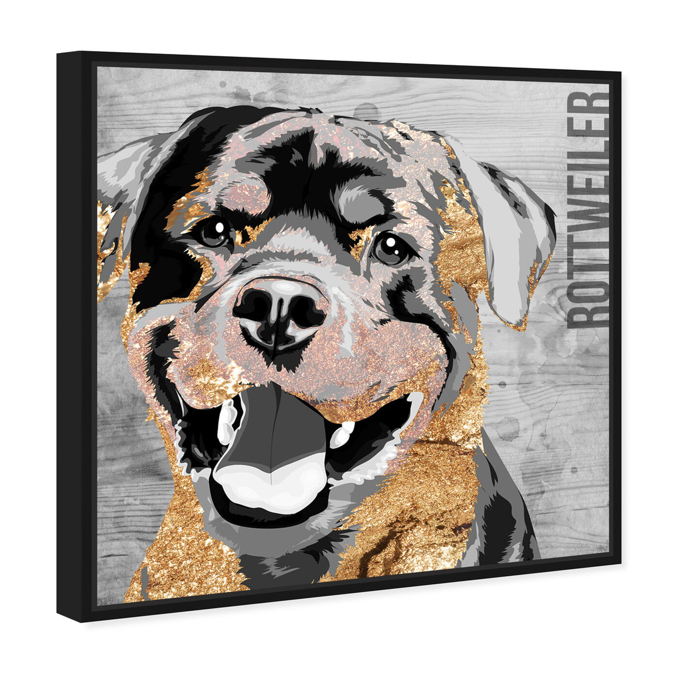 Angled view of Love My Rottweiler featuring animals and dogs and puppies art.