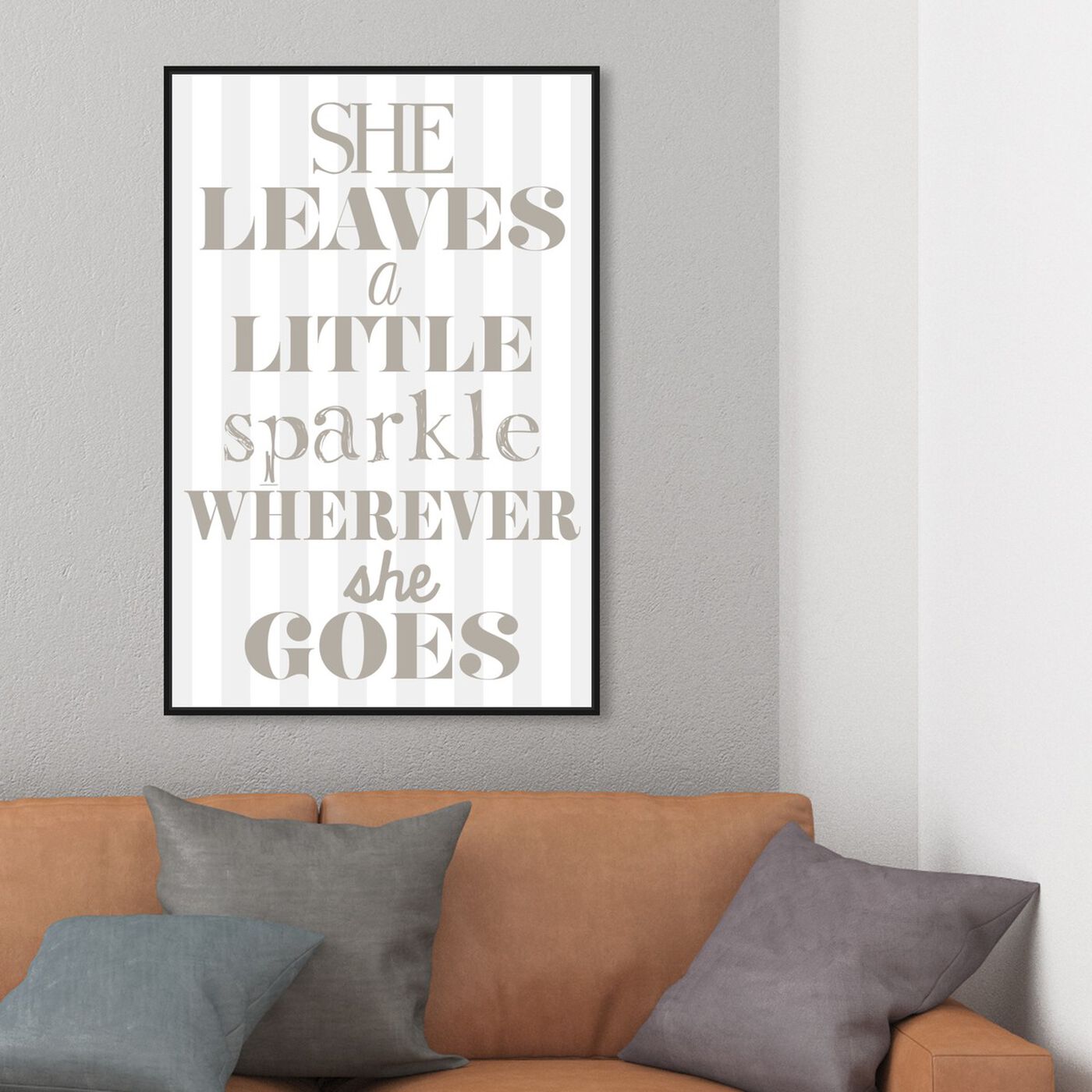 Hanging view of Little Sparkle featuring typography and quotes and beauty quotes and sayings art.