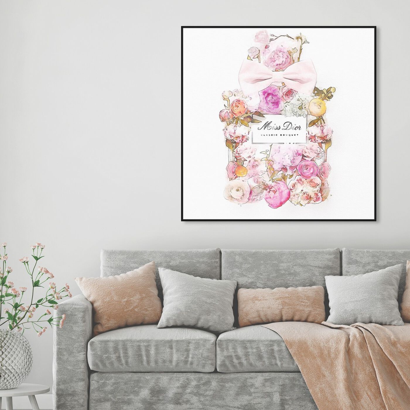 Hanging view of Beautiful Bouquet I featuring fashion and glam and perfumes art.