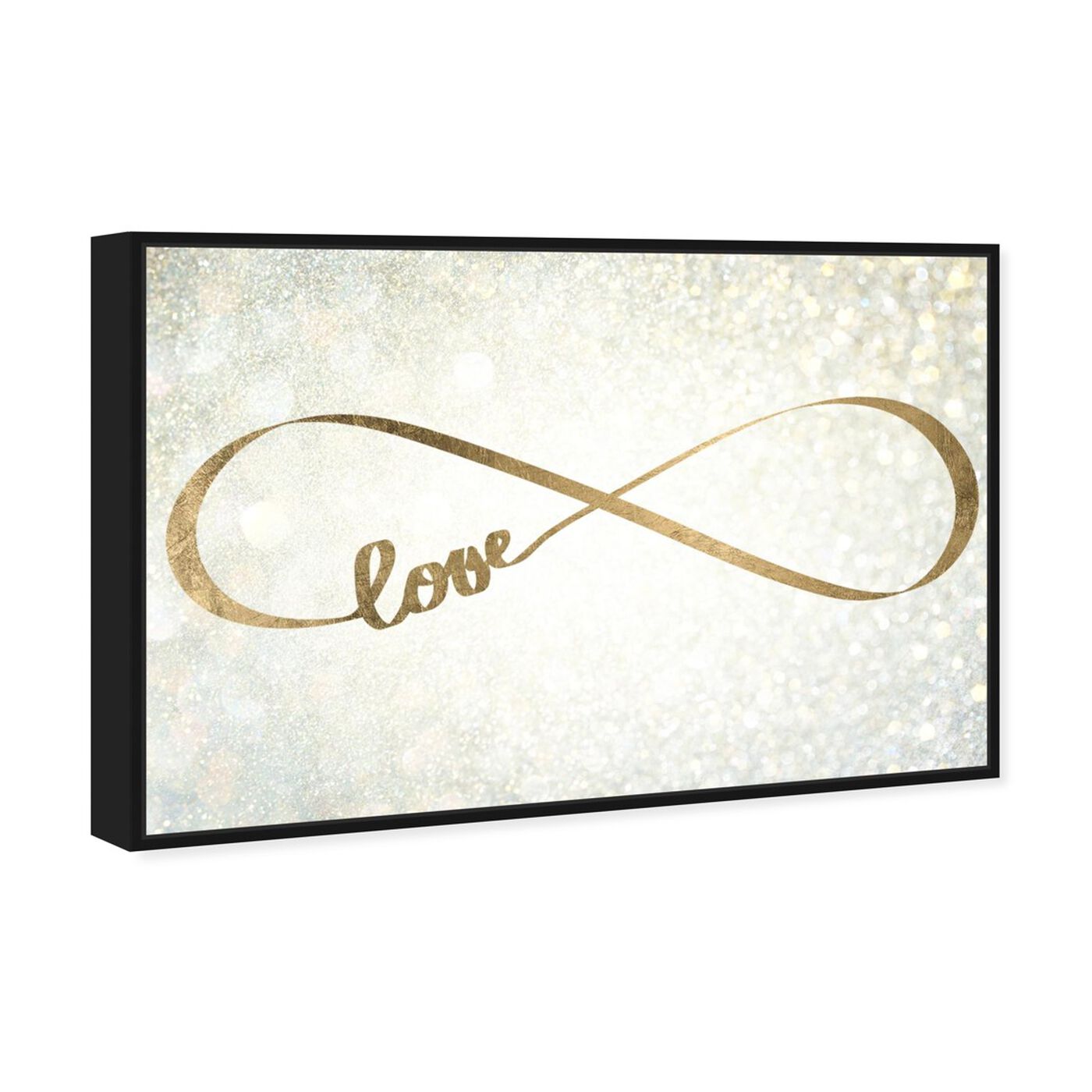 Angled view of Sparkle Love featuring typography and quotes and love quotes and sayings art.